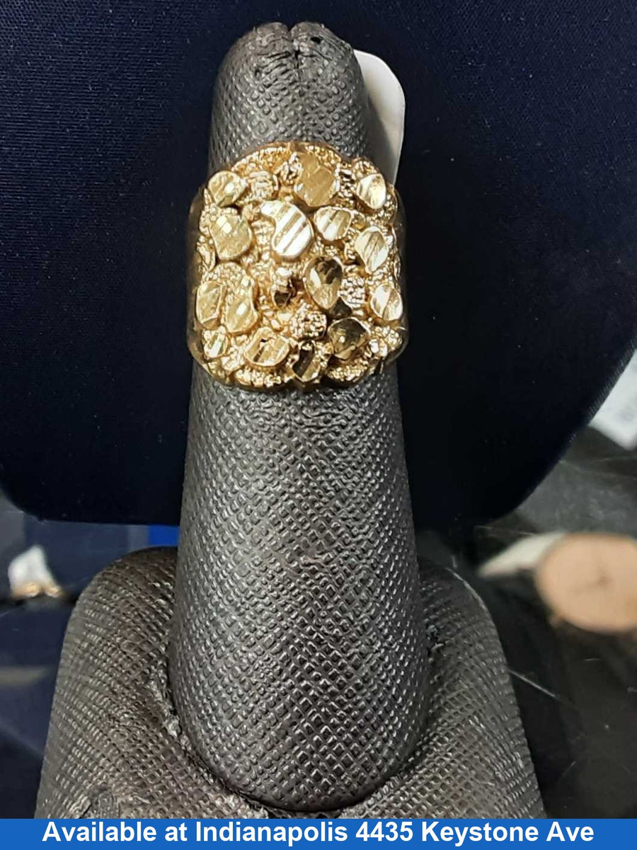 Men's Ring - Yellow Gold 10k (.417) 4.8 grams Size 6.5
