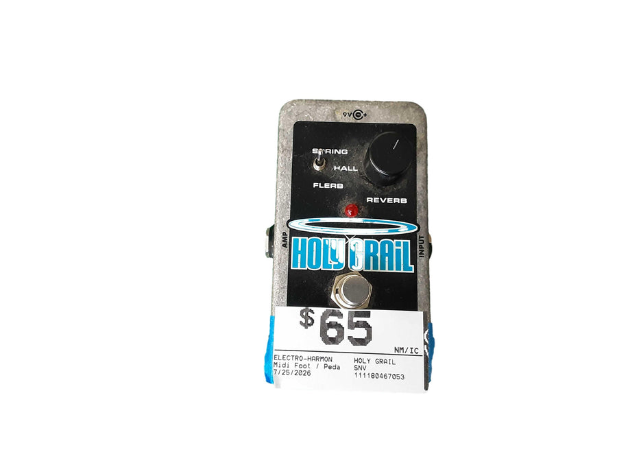 Electro-harmonix Holy Grail Gray Midi Foot / Pedalboard Controller