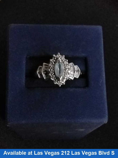 Women's Ring - White Gold 10k (.417) 2.7 grams Size 20