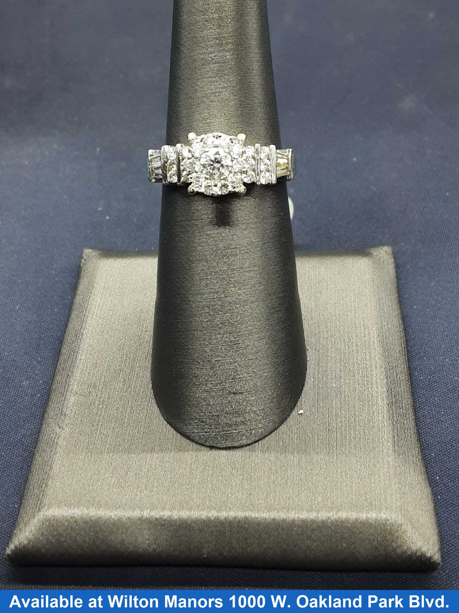 Women's Ring - White Gold 14k (.585) 5 grams Size 6
