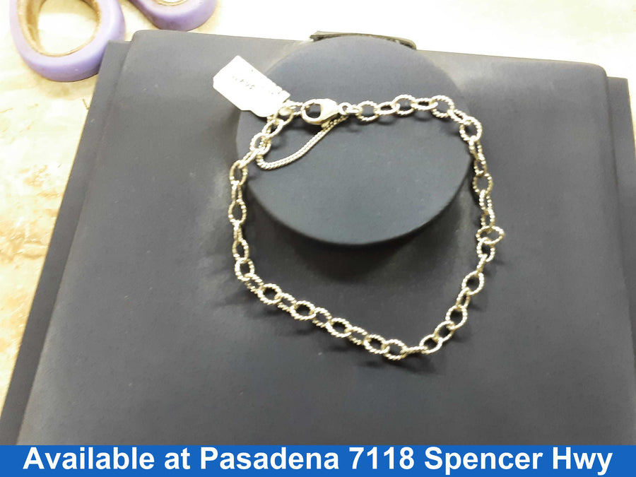 Cable Bracelet - Silver 5.3 grams 8 inch