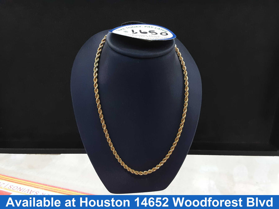 Rope Chain - Yellow Gold 10k (.417) 15.7 grams 24 inch
