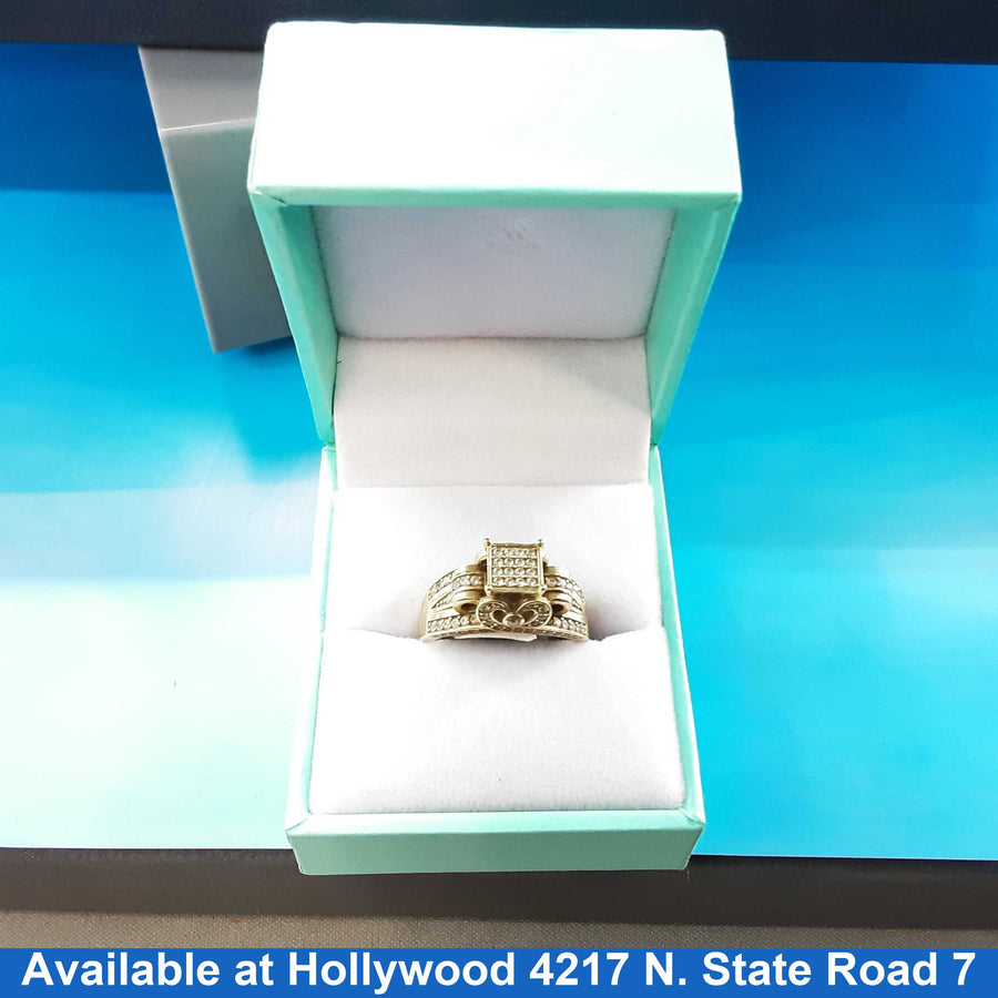 Men's Ring - Yellow Gold 10k (.417) 5.2 grams Size 8.5