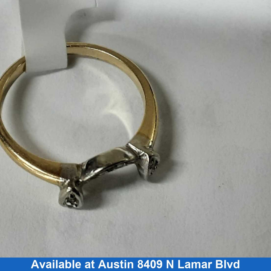 Women's Ring - Solitaire - Yellow Gold 14k (.585) 2 grams Size 5.5