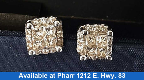Earrings - White Gold 14k (.585) 1.5 grams