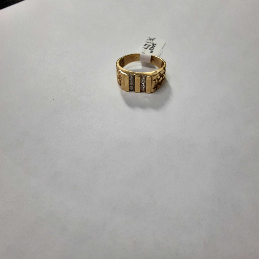 Men's Ring - Yellow Gold 10k (.417) 3.6 grams Size 8