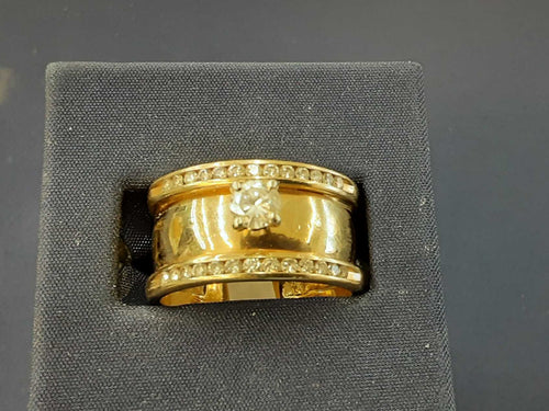 Ring - Wedding Set - Yellow Gold 14k (.585) 10.2 grams Size 9.5