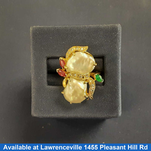 Women's Ring - Yellow Gold 18k (.750) 6.7 grams Size 7