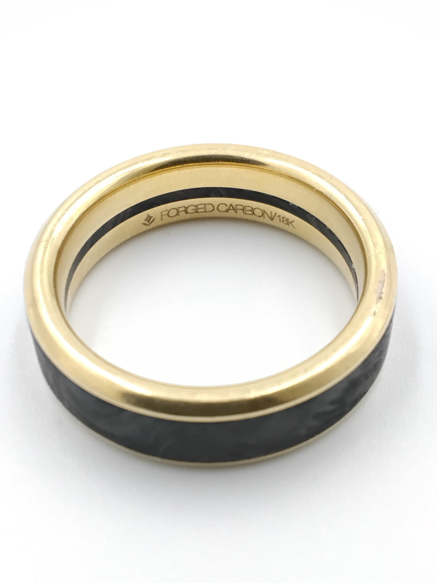 Ring - Wedding Band - Yellow Gold 18k (.750) 6.9 grams Size 8.5