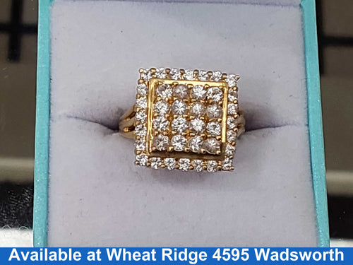 Women's Ring - Yellow Gold 14k (.585) 6.1 grams Size 7