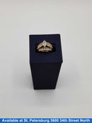 Ring - Engagement Set - Yellow Gold 14k (.585) 8.1 grams Size 7.5