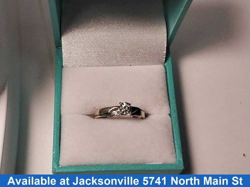 Ring - Engagement Set - Yellow Gold 14k (.585) 1.7 grams Size 9.5