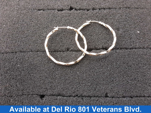 Hoop Earrings - Yellow Gold 10k (.417) 1.6 grams