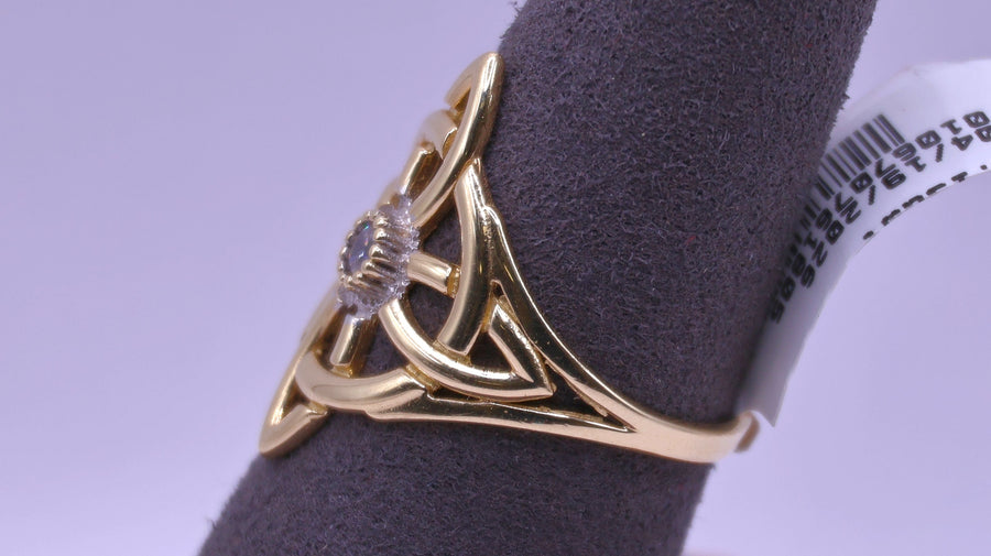 Women's Ring - Yellow Gold 14k (.585) 3.4 grams Size 9