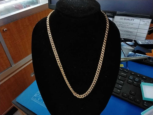 Cuban Link Chain - Rose Gold 14k (.585) 35.23 grams 24 inch