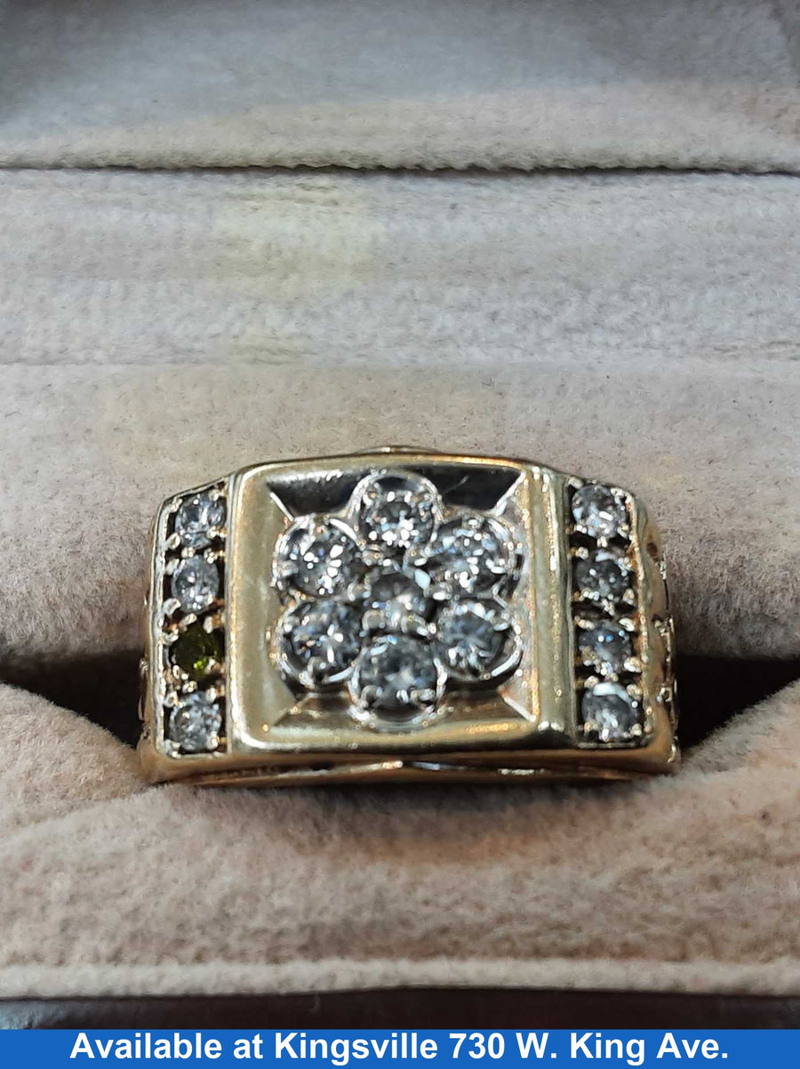Men's Ring - Yellow Gold 10k (.417) 9.8 grams Size 10