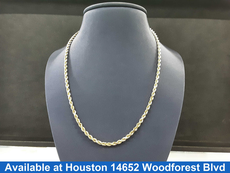 Rope Chain - Yellow Gold 10k (.417) 12.1 grams 20 inch