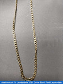 Cuban Link Chain - Yellow Gold 10k (.417) 4.5 grams 24 inch