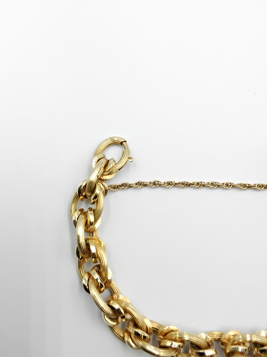 Link Bracelet - Yellow Gold 14k (.585) 17.8 grams 7 inch