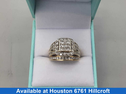 Women's Ring - Solitaire - Yellow Gold 10k (.417) 7.3 grams Size 7.5