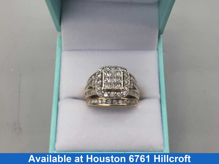 Women's Ring - Solitaire - Yellow Gold 10k (.417) 7.3 grams Size 7.5