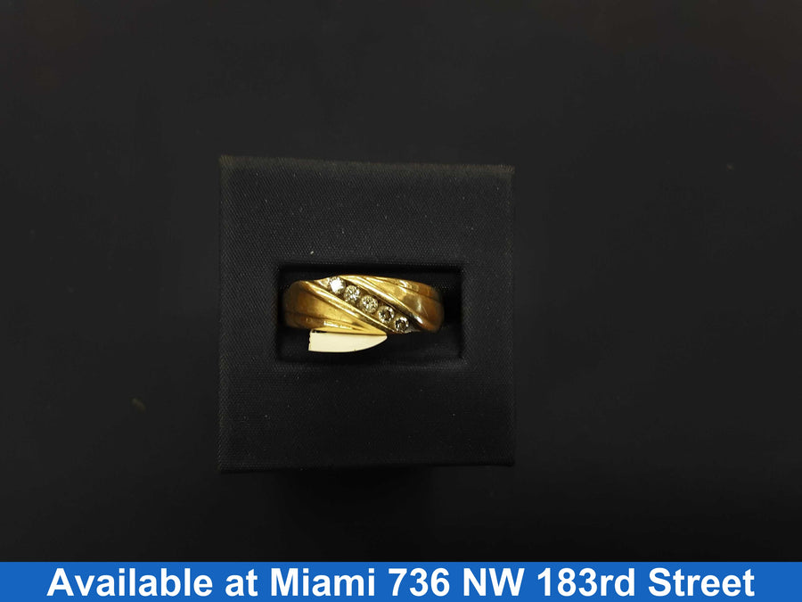 Ring - Wedding Band - Yellow Gold 10k (.417) 5.5 grams Size 10.5