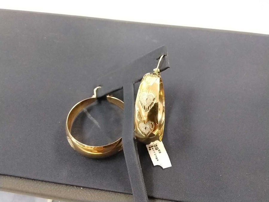 Bangle Earrings - Yellow Gold 14k (.585) 10.8 grams