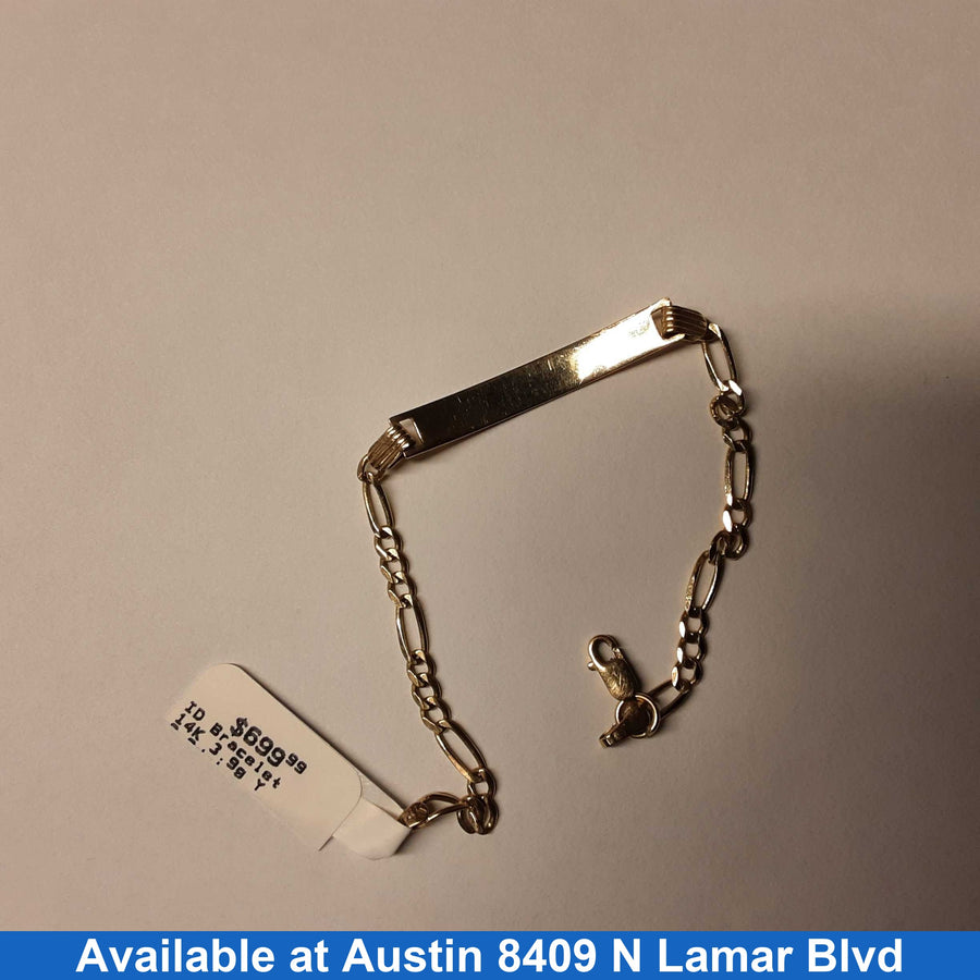 ID Bracelet - Yellow Gold 14k (.585) 3.9 grams 5 inch