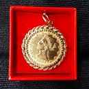 Coin Pendant - Yellow Gold 14k (.585) 24.5 grams