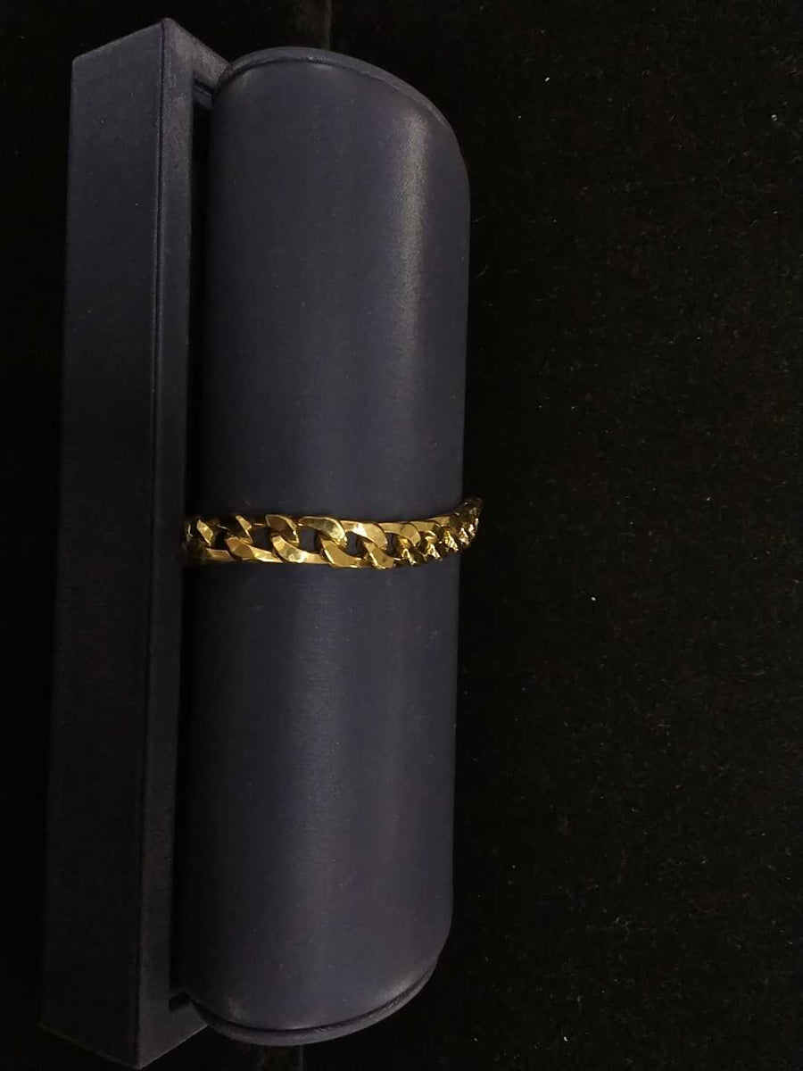 Cuban Link Bracelet - Yellow Gold 14k (.585) 9.1 grams 7 inch