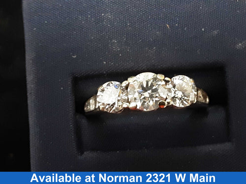 Ring - Wedding Band - White Gold 14k (.585) 4.4 grams Size 7.5