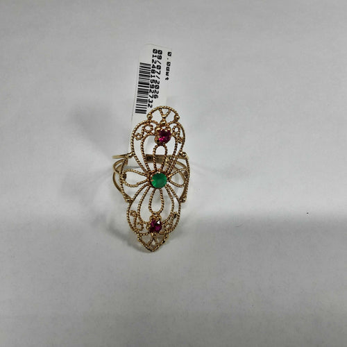 Women's Ring - Yellow Gold 10k (.417) 3.1 grams Size 7