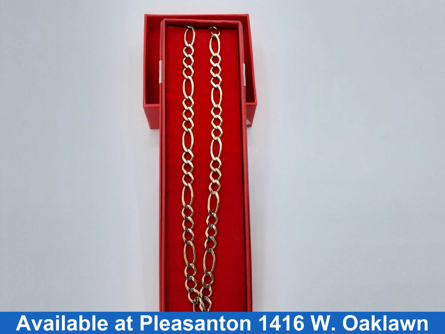 Figaro Chain - Yellow Gold 10k (.417) 40.8 grams 24 inch