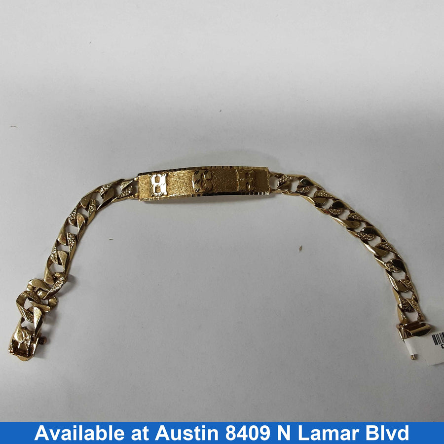 ID Bracelet - Yellow Gold 14k (.585) 18.5 grams 8 inch
