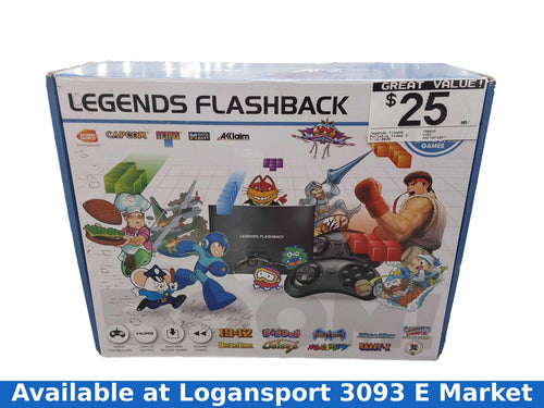 Legends Flashback Fb8650 Black Portable Video Game System