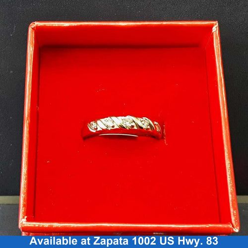 Ring - Wedding Band - White Gold 10k (.417) 2.4 grams Size 9.5