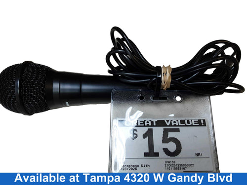 Ion Ipa163 Black Corded Microphone