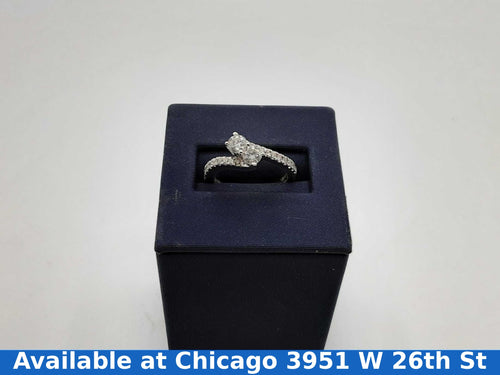 Ring - Engagement Set - White Gold 14k (.585) 3.7 grams Size 5.5