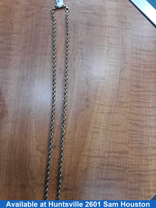 Rope Chain - Yellow Gold 14k (.585) 11.2 grams 23 inch