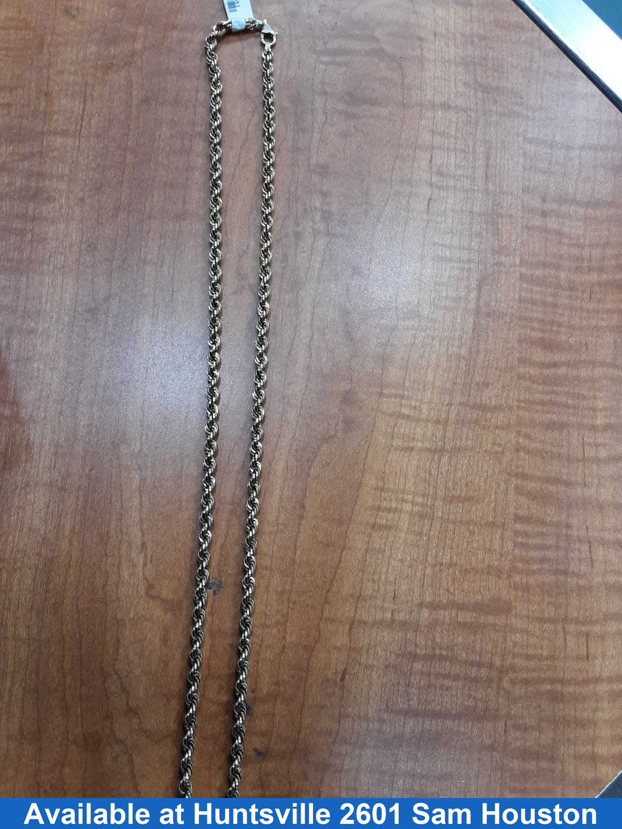 Rope Chain - Yellow Gold 14k (.585) 11.2 grams 23 inch