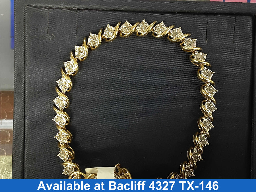 Tennis Bracelet - Yellow Gold 10k (.417) 8.5 grams 7 inch