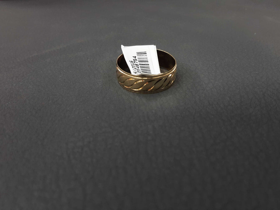 Ring - Wedding Band - Yellow Gold 10k (.417) 1 grams Size 8
