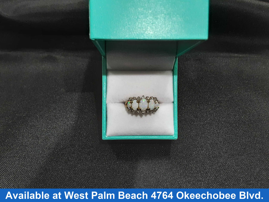 Women's Ring - Yellow Gold 14k (.585) 4.2 grams Size 7.5