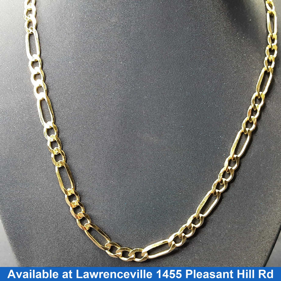 Figaro Chain - Yellow Gold 14k (.585) 19.7 grams 26 inch