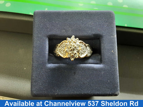 Women's Ring - Yellow Gold 10k (.417) 3.3 grams Size 7.5