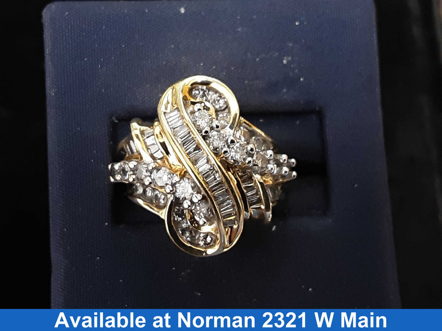 Women's Ring - Yellow Gold 14k (.585) 6.4 grams Size 8