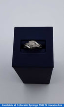 Ring - Wedding Set - White Gold 10k (.417) 3.4 grams Size 7