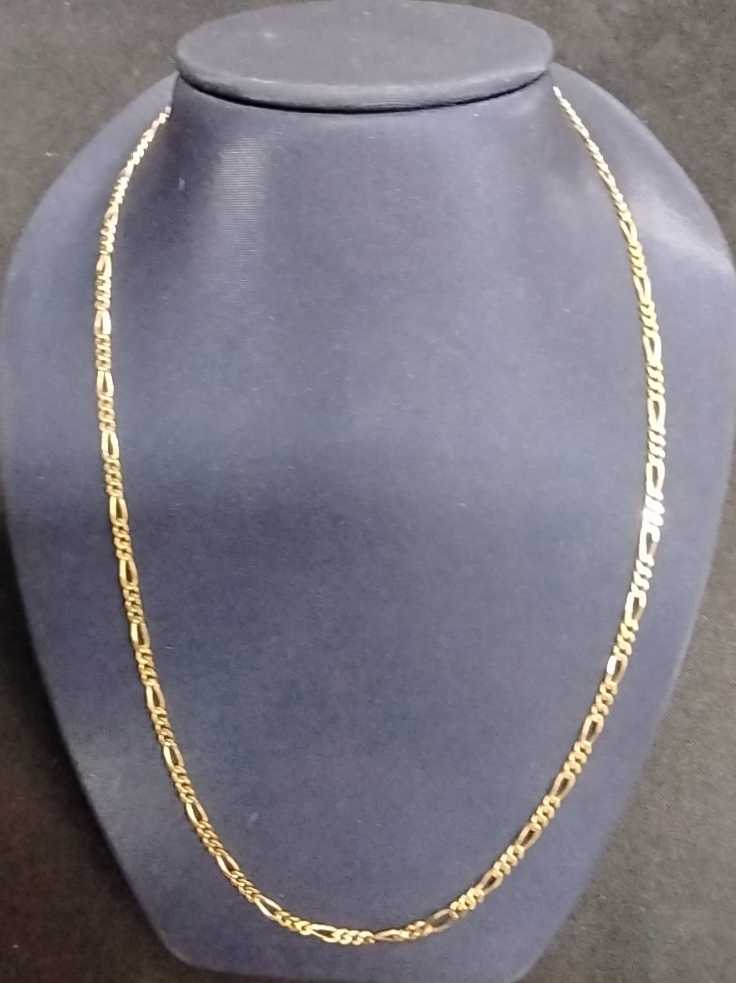 Figaro Chain - Yellow Gold 14k (.585) 5.6 grams 22 inch
