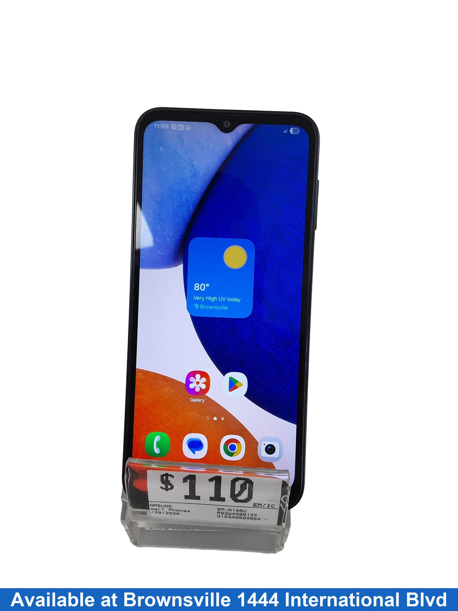 Samsung Sm-a146u 64 Gb Black Smart Phone
