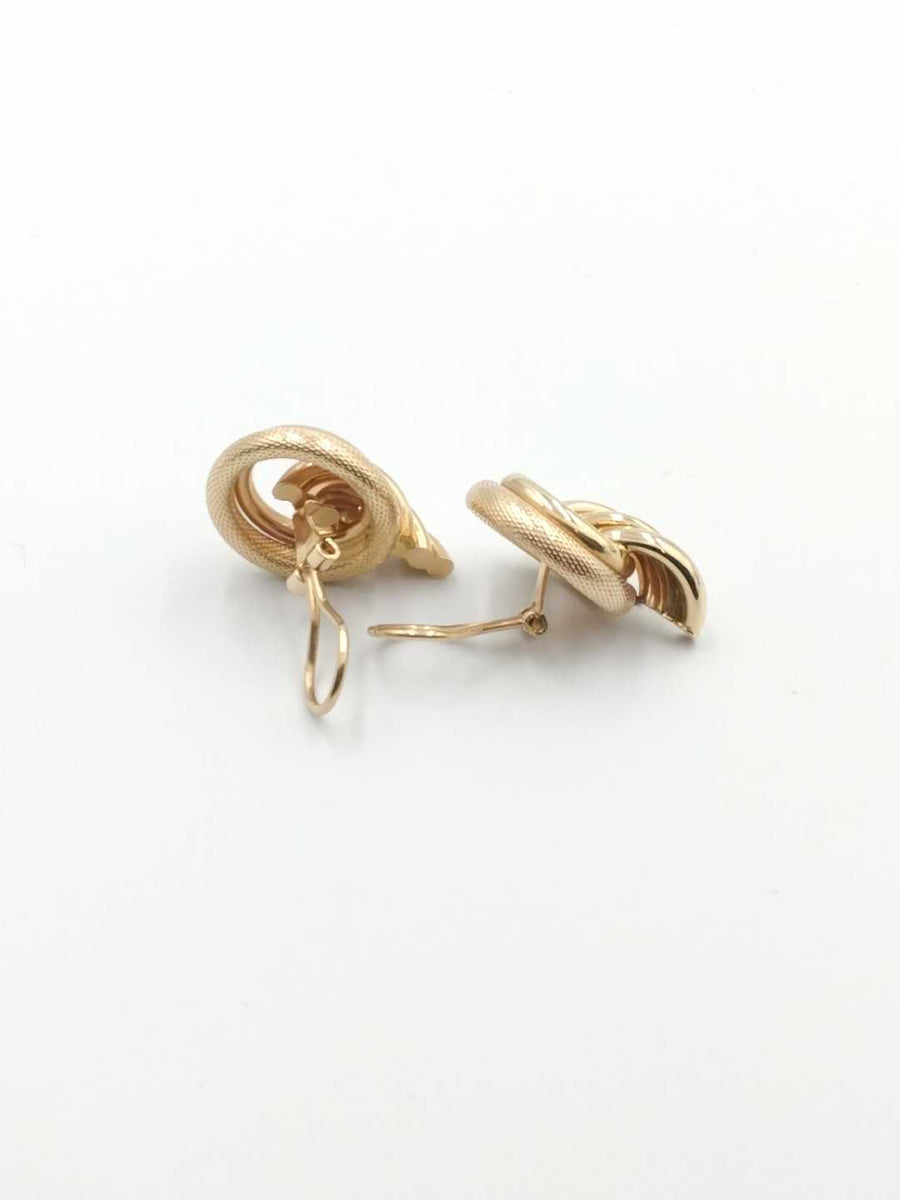 Hoop Earrings - Yellow Gold 14k (.585) 5.4 grams